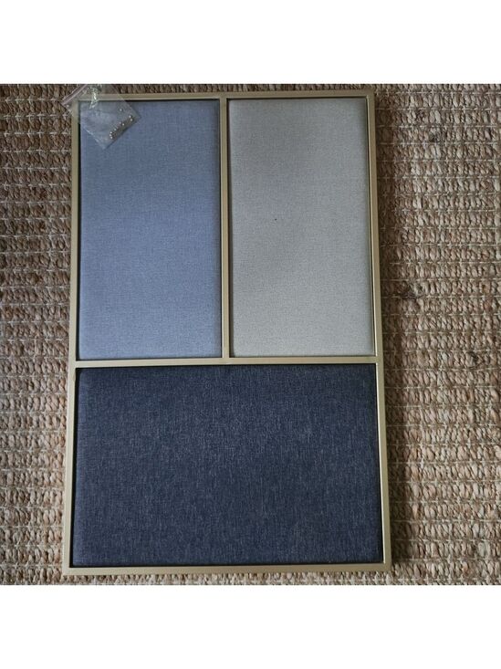 Cost Plus World Market Other - Cost Plus World Market Tri-Panel Blue and Gray Wall Art